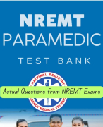 NREMT Paramedic Exam for 2024 (with Verified Answers)