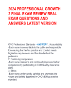 2024 PROFESSIONAL GROWTH  2 FINAL EXAM REVIEW REAL  EXAM QUESTIONS AND  ANSWERS LATEST VERSION