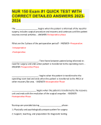 NURS548 Advanced Pathophysiology Midterm Review With Correct Answers 2023-2024