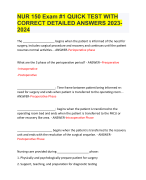 ATI RN Medical-Surgical Proctored, ATI RN Medical-Surgical Proctored Exam With Correct Detailed Answers