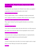 NASM CNC Final Exam (Answered 100% Correctly)