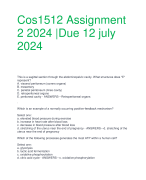 Cos1512 Assignment  2 2024 |Due 12 july  2024