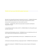 ATI FADERMETER PROTECET EXAM WITH CORRECT ANSWERS AND QUESTIONS 2025/2025