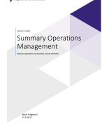Summary Operations Management