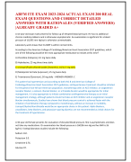 ABFM ITE EXAM 2023-2024 ACTUAL EXAM 200 REAL  EXAM QUESTIONS AND CORRECT DETAILED  ANSWERS WITH RATIONALES (VERIFIED ANSWERS)  |ALREADY GRADED A+