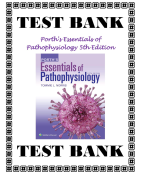 Porth's Essentials of Pathophysiology 5th Edition Test Bank
