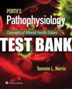 Porth’s Pathophysiology 10th Edition Norris Test Bank