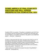 SCRIBE AMERICA OP FINAL EXAM [WITH  QUESTIONS AND WELL VERIFIED  ANSWERS] ACTUAL EXAM ACTUAL 100%