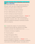 TOGAF - Practice Test 2 /Questions And Answers (A+) New 2024-2025