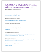 ALPHA PHI ALPHA EXAM 2023-2024 ACTUAL EXAM  200 QUESTIONS AND CORRECT DETAILED ANSWERS  (VERIFIED ANSWERS) |ALREADY GRADED A+