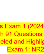 NR224 Fundamentals Exam 1 (2024/2025): Comprehensive  Skills Review with 91 Questions and 100% Verif