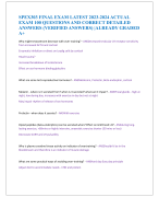 SPEX303 FINAL EXAM LATEST 2023-2024 ACTUAL  EXAM 100 QUESTIONS AND CORRECT DETAILED  ANSWERS (VERIFIED ANSWERS) |ALREADY GRADED  A+