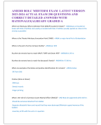 AMEDD BOLC MIDTERM EXAM LATEST VERSION 2023-2024 ACTUAL EXAM 250 QUESTIONS AND  CORRECT DETAILED ANS