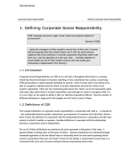 Governance Summary (English minor)