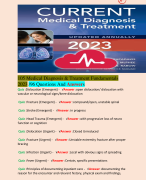 105 Medical Diagnosis & Treatment Fundamentals 2023 /96 Questions And Answers 