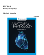 Test Bank - Anatomy and Physiology, 1st Edition (Elizabeth Co, 2023)