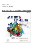 Test Bank - Anatomy and Physiology, 11th Edition (Patton, 2023)