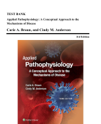Test Bank - Applied Pathophysiology-A Conceptual Approach, 3rd Edition (Braun, 2017)