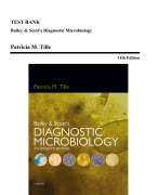 Test Bank - Bailey and Scott's Diagnostic Microbiology, 14th Edition (Tille, 2017)