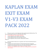 kaplan exit exam v1 exam pack 2024