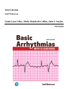 Test Bank - Basic Arrhythmias, 9th Edition (Walraven, 2025)