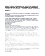  BARKLEY PRETEST and BARKLEY POST-TEST ACTUAL EXAMS 2024 WITH 300 QUESTIONS AND 100% CORRECT ANSWERS (100% CORRECT ANSWERS)/ BARKLEY PRETEST & POST TEST LATEST EXAM UNTIL NOW GRADED A