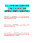 State Farm State Test