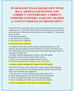 PN HESI EXIT REAL EXAM TEST BANK WITH 1500 EXAM QUESTIONS AND CORRECT ANSWERS (100% CORRECT  ANSWERS) HESI PN EXIT EXAM TEST BANK (BEST FOR EXAM PREPARATION LPN/LVN HESI EXIT EXAM 2024-2025 (BRAND NEW!!)