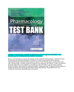 Test Bank - Pharmacology: A Patient-Centered Nursing Process Approach (9th Edition, 2017) PHARMACOLOGY 9TH EDITION MCCUISTION TEST BANK