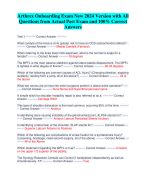 Arthrex Onboarding Exam New 2024 Version with All  Questions from Actual Past Exam and 100% Correct  Answers