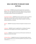 WGU C190 INTRO TO BIOLOGY EXAM (ACTUAL) 2024 QUESTIONS AND ANSWERS