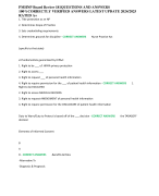 PMHNP Board Review 181QUESTIONS AND ANSWERS 100%CORRECTLY VERIFIED ANSWERS LATEST UPDATE 2024/2025 RATED A+