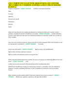 ANCC PMHNP TEST EXAM WITH 182QUESTIONS AND ANSWERS 100%CORRECTLY VERIFIED ANSWERS LATEST UPDATE 2024/2025 RATED A+