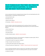 PN ATI PHARMACOLOGY PROCTORED 2024 PREDICTOR  EXAM WITH NGN 60 QUESTIONS / ALL BUNDLED TO  EASE AND 