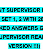 LEAD ABATEMENT SUPERVISOR LATEST COMBINED EXAM 2024/2025  SET 1, 2 WITH 285 QUESTIONS AND CORRECT MARKED ANSWERS GRADED A+ / LEAD ABATEMENT SUPERVISOR REAL EXAM (NEWEST VERSION !!!)