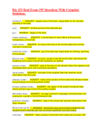 Bio 253 final Exam 195 Questions With Complete Solution2