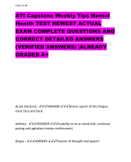 ATLS test exam LATEST  VERSIONS REAL EXAM  QUESTIONS AND CORRECT  ANSWERS |AGRADE