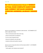 Pharmacology Proctor Retake ACTUAL  EXAM NEWEST ACTUAL EXAM COMPLETE  QUESTIONS AND CORRECT DETAILED  ANSWERS (VERIFIED ANSWERS)  |ALREADY GRADED A+ Treatment for TB - ✔✔✔ANSWER-✔✔✔Treatment of these four  antibiotics can completely cure the disease: 1. ISONIAZID 2. RIFAMPICIN 3. PYRAZINAMIDE 4. ETHAMBUTOL Tuberculosis testing - ✔✔✔ANSWER-✔✔✔TB Skin Testing (Manotoux  PPD skin test) or Blood Test