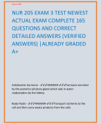 ANCC PMHNP PSYCH MENTAL HEALTH NP EXAM NEWEST  2024-2025 ACTUAL EXAM COMPLETE QUESTIONS AND  CORRECT VERIFIED ANSWERS(DETAILED ANSWERS)|100%  GUARANTEED PASS!|GRADED A+ What is the lactation risk for Vibrid? - ANSWER-currently  unknown.