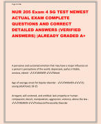 ANCC PMHNP PSYCH MENTAL HEALTH NP EXAM NEWEST  2024-2025 ACTUAL EXAM COMPLETE QUESTIONS AND  CORRECT VERIFIED ANSWERS(DETAILED ANSWERS)|100%  GUARANTEED PASS!|GRADED A+ What is the lactation risk for Vibrid? - ANSWER-currently  unknown.