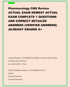 Nursing health Assessment Exam  Questions with Answers 2024 UpdatesHealth Assessment Exam 1- PPT and  quiz questions Which of the following is an open ended question? a. What brought you in today? b. Where does it hurt? c. Have you been checking your blood pressure? d. When was the last time you were seen by  a doctor? - ✔✔ANSWER✔✔Answer:A. It is the only choice that would invite a paragraph for an answer  rather than a short statement. Which of the following is the most basic function and therefore should be tested first  in an assessment of mental status? a.Behavior b. Consciousness c. Judgment d. Language - ✔✔ANSWER✔✔Answer: B. According to your textbook, consciousness is the most  fundamental of these particular characteristics; therefore, it would be tested first.