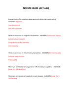 NRCME EXAM (ACTUAL) 2024 QUESTIONS AND ANSWERS