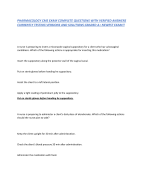 PHARMACOLOGY CMS EXAM COMPLETE QUESTIONS WITH VERIFIED ANSWERS  CURRENTLY TESTING VERSIONS AND SOLUTIONS GRADED A+ NEWEST EXAM!! 