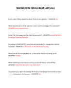 NCCCO CORE FINAL EXAM (ACTUAL) 2024 QUESTIONS AND ANSWERS