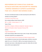 HESI NURSING EXIT EXAM ACTUAL EXAM 2024 DETAILED QUESTIONS AND DESCRIPTIVE ANSWERS | VERIFIED ANSWERS BY EXPERTS GUARANTEED PASS 100 %( RECENT HESI NURSING EXAM!! )
