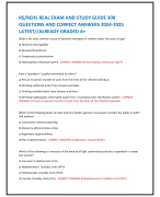 RS/REHS REAL EXAM AND STUDY GUIDE 300  QUESTIONS AND CORRECT ANSWERS 2024-2025  LATEST//ALREADY GRADED A+