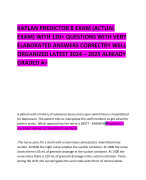 KAPLAN PREDICTOR B EXAM (ACTUAL EXAM) WITH 120+ QUESTIONS WITH VERY ELABORATED ANSWERS CORRECTRY WEL