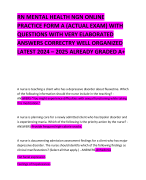 CPRP PRACTICE TEST EXAM (ACTUAL EXAM) WITH QUESTIONS WITH VERY ELABORATED ANSWERS CORRECTRY WELL ORGANIZED LATEST 2024 – 2025 ALREADY GRADED A+   