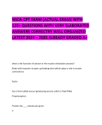   CROSSFIT LEVEL 1  EXAM (ACTUAL EXAM) WITH QUESTIONS WITH VERY ELABORATED ANSWERS CORRECTRY WELL ORGANIZED LATEST 2024 – 2025 ALREADY GRADED A+