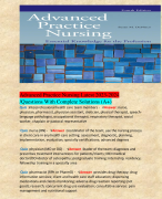 Advanced Practice Nursing Latest 2023-2024 /Questions With Complete Solutions (A+)